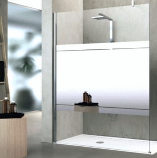 Novellini - Kuadra H Inloopdouche H90 87-90 Hg/Zw