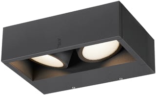 SLV - Eskina Plafond-/wandarmatuur Frame Wl Dubb Wall Antr 27