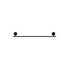 Geesa - Opal Black Handdoekhouder Opal Handdoekrek 60 Cm Zw