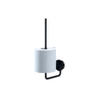 Geesa - Opal Brushed metal black Reserveclosetrolhouder Opal Reserverolhouder Zw