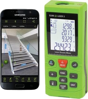 Elma - Laseraftekenapparaat Laser Afstandsmeter+Bluet