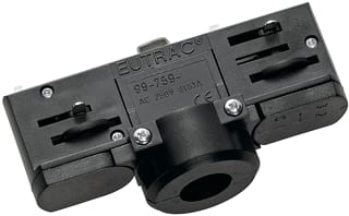 SLV - Eutrac System Elektr. toebeh. v verlichtingsarm. 3-Fase Rail Adapt Zw
