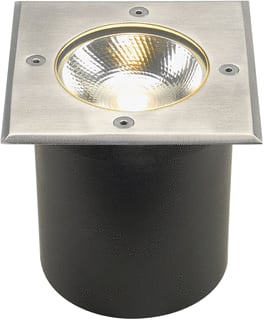SLV - Rocci Bodeminbouwarmatuur 125 Sq Rvs Led 3K