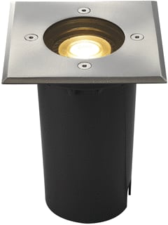SLV - Solasto Bodeminbouwarmatuur 120 Sq Rvs Gu10
