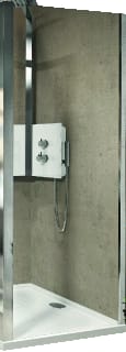 Novellini - Lunes 2.0 Zijwand voor bad of douche Zijwand Lunes2 78-84 M/C