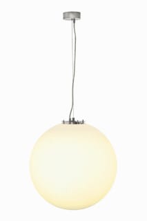 SLV - Rotoball Pendelarmatuur 50 Zilv/Wit 1Xe27