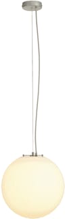 SLV - Rotoball Pendelarmatuur 40 Zilv/Wit 1Xe27