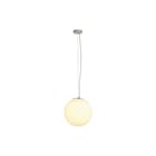 SLV - Rotoball Pendelarmatuur 40 Zilv/Wit 1Xe27