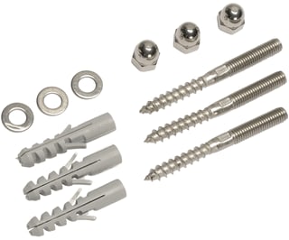 SLV - Mech. toebeh. verlichtingsarmatuur Schroevenset Staal M8