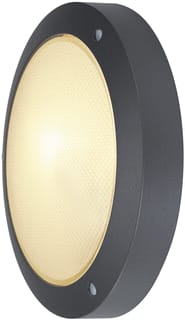 SLV - Bulan Plafond-/wandarmatuur Antr/Glas Gesatineer