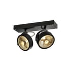 SLV - Kalu Plafond-/wandarmatuur 2 Qpar111 Zw 2Xgu10