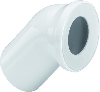 Viega - Closetaansluitstuk Cl.Afv.Bocht 45Gr 110 Wit