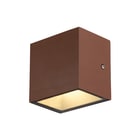 SLV - Sitra Plafond-/wandarmatuur Cube Wndlmp Roest 3K