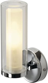 SLV - Wl Plafond-/wandarmatuur 105 Chr/Dubbel Glas E14