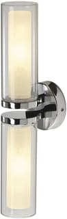 SLV - Wl Plafond-/wandarmatuur 106 Chr/Dubbel Glas E14