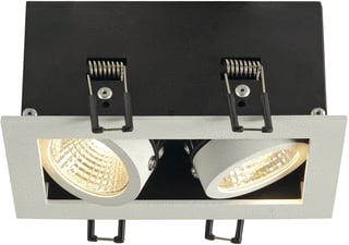 SLV - Kadux Plafond-/wandarmatuur double wit mat 3k