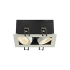 SLV - Kadux Plafond-/wandarmatuur double wit mat 3k