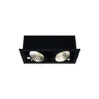 SLV - Kadux Plafond-/wandarmatuur double xl zw mat 3k