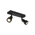 SLV - Puri Plafond-/wandarmatuur 2 Zwart 2Xgu10
