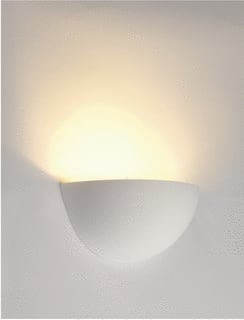 SLV - Plastra Plafond-/wandarmatuur 101 E14 Wit 1Xe14