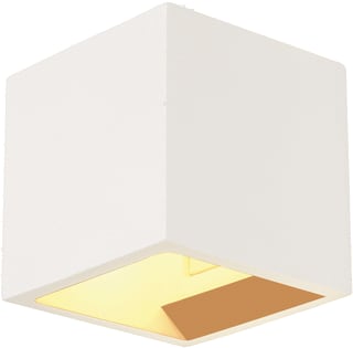 SLV - Plastra Plafond-/wandarmatuur Cube Wit 1Xg9