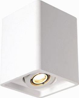 SLV - Plafond-/wandarmatuur plastra box 1 wit 1xgu10
