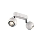 SLV - Plafond-/wandarmatuur light eye 2 wit/chr 2xgu10