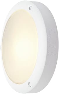 SLV - Bulan Plafond-/wandarmatuur Wit/Glas Satin E14