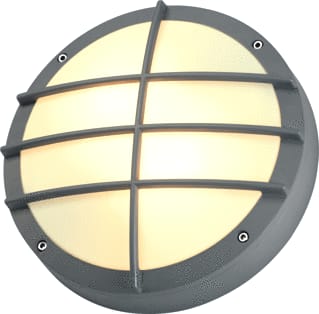 SLV - Plafond-/wandarmatuur bulan grid zilv 2xe27