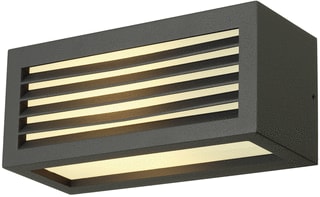 SLV - Box Plafond-/wandarmatuur Box-L E27 Antraciet 1Xe27