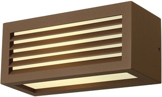 SLV - Box Plafond-/wandarmatuur Box-L E27 Roest Kleur E27