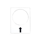 Schneider Electric - Harmony XAC Tekstschild vr drukknop/signaallamp Etiket Pijl Zb2By4907 Recht