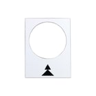 Schneider Electric - Harmony XAC Tekstschild vr drukknop/signaallamp Etiket Pijl Zb2By4909 Recht