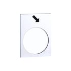 Schneider Electric - Harmony XAC Tekstschild vr drukknop/signaallamp Etiket Pijl Zb2By4913 Voorr