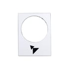 Schneider Electric - Harmony XAC Tekstschild vr drukknop/signaallamp Etiket Pijl Zb2By4915 Voorr
