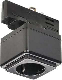 SLV - Eutrac System Elektr. toebeh. v verlichtingsarm. Stopcontact 3F Rail Zw