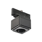 SLV - Eutrac System Elektr. toebeh. v verlichtingsarm. Stopcontact 3F Rail Zw