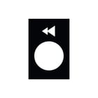 Schneider Electric - Harmony XAC Tekstschild vr drukknop/signaallamp Etiket Pijl Zb2By2906 Neer