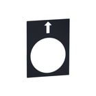 Schneider Electric - Harmony XAC Tekstschild vr drukknop/signaallamp Etiket Pijl Zb2By2910 Links