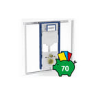 Geberit - Duofix Sigma 12 cm Inbouwreservoir met frame Up320 Met Montageframe