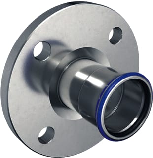 Mapress - RVS 316 Fitting met 2 aansluitingen fit2 vaste fl 10/16 108