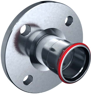 Geberit - Mapress C-staal Fitting met 2 aansluitingen Fitt2 108 Mm