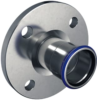 Geberit - Mapress RVS FKM Fitting met 2 aansluitingen 50673