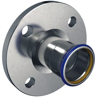 Geberit - Mapress RVS Gas Fitting met 2 aansluitingen Fitt2 76,1