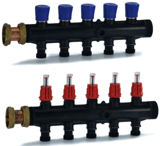 Robot Vloerverwarming - Solid Verdeler voor hydronische circuits compos uitbmod 4 gr