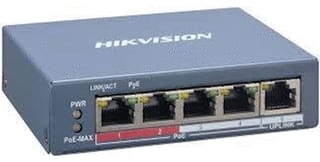 Hikvision - Netwerkswitch 5 Poort Switch 4Xpoe