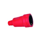 Kopp - Koppelcontactstop (geaard) Rubber-Kop Groot