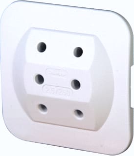 Kopp - Geaarde stekker 3-V Adap Stek 3X 2,5A