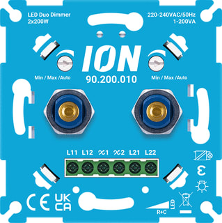 ION INDUSTRIES - Dimmer Led Duo 2X200W