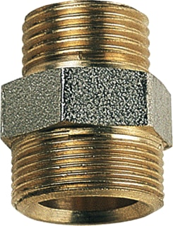 RBM - Fitting met 2 aansluitingen Dubb. Nippel 1/2Xrbm Draad